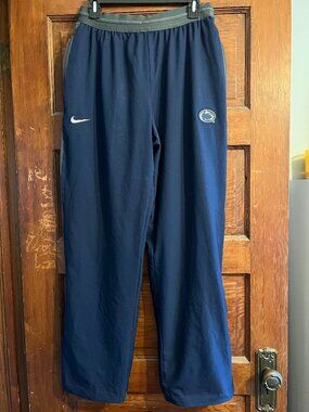 Team Issued Nike Penn State Football Dri Fit Pants Mens L Training
